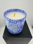 Handmade glass candle