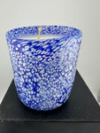 Handmade glass candle