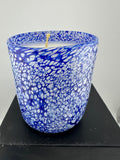 Handmade glass candle