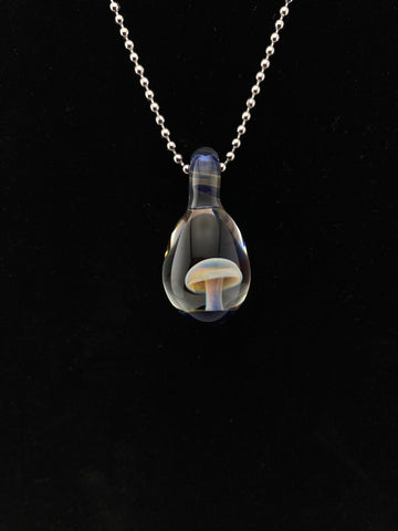 Glass mushroom pendant